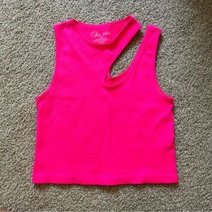 🩵 Pink Asymmetrical Tank Top 🩵